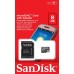 Cartão de Memória 8GB MicroSd com Adaptador Sandisk